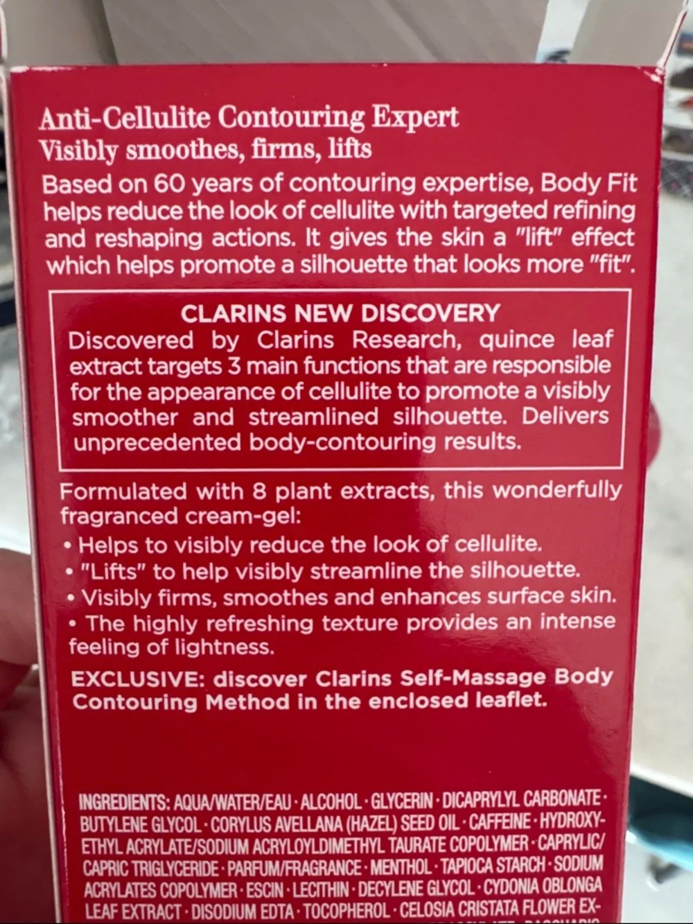 Clarins Body Fit Anti-Cellulite Cream - Full Size NWT